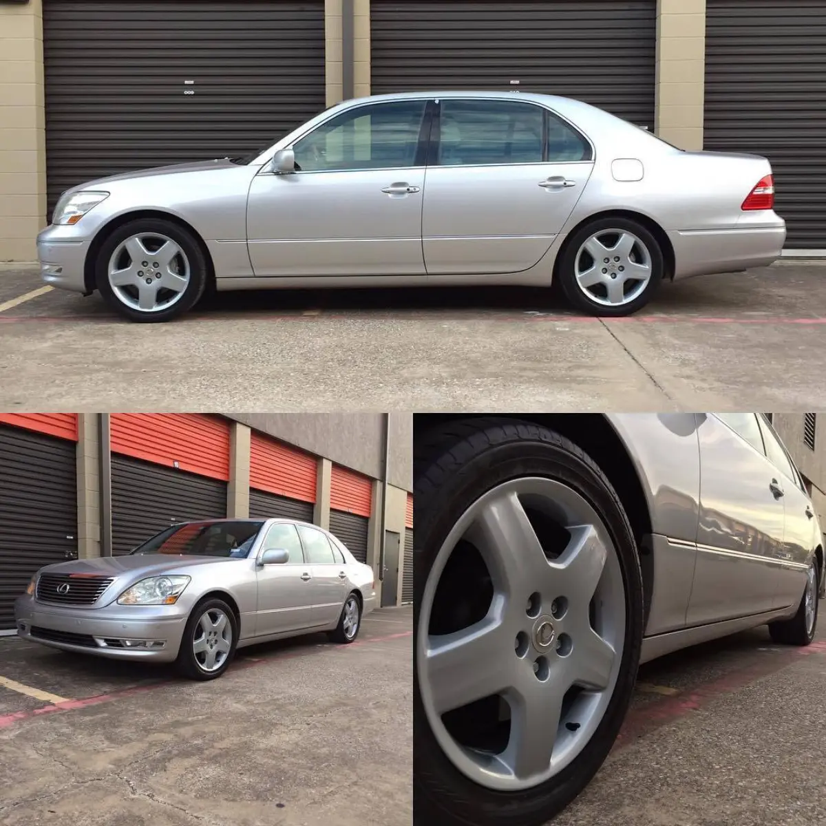 2005 Lexus LS430 wheels restored to a stock silver