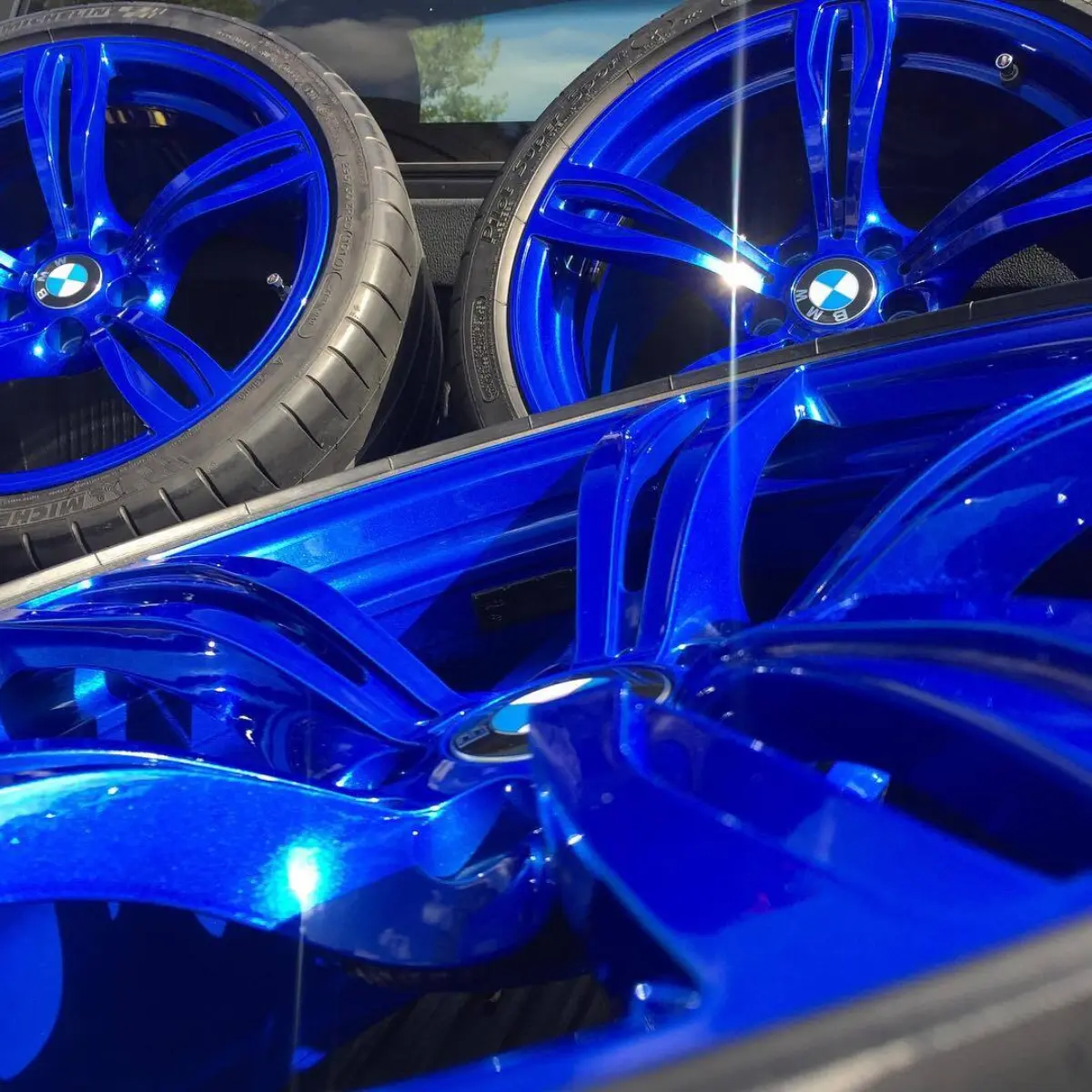 BMW M5 wheels in Illusion Blueberry