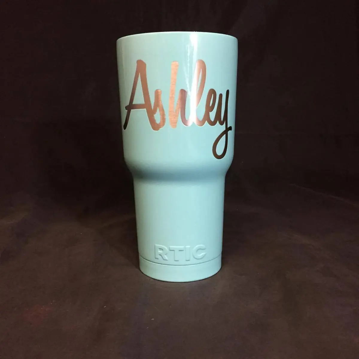 Personalized Sea Foam Green RTIC Tumbler