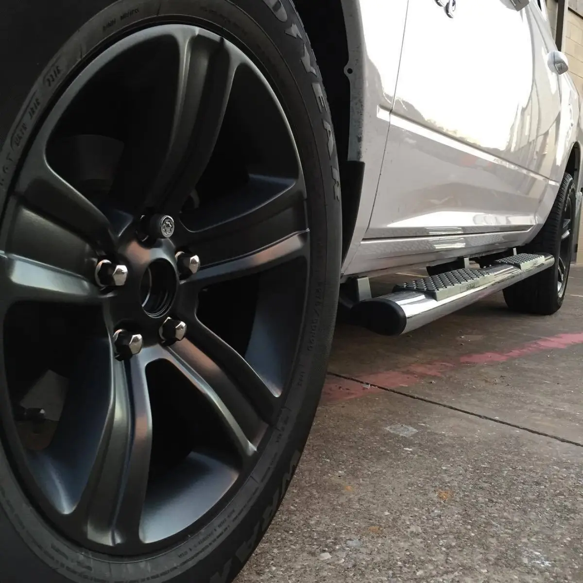 2016 Dodge Ram 1500 with Matte Black wheels