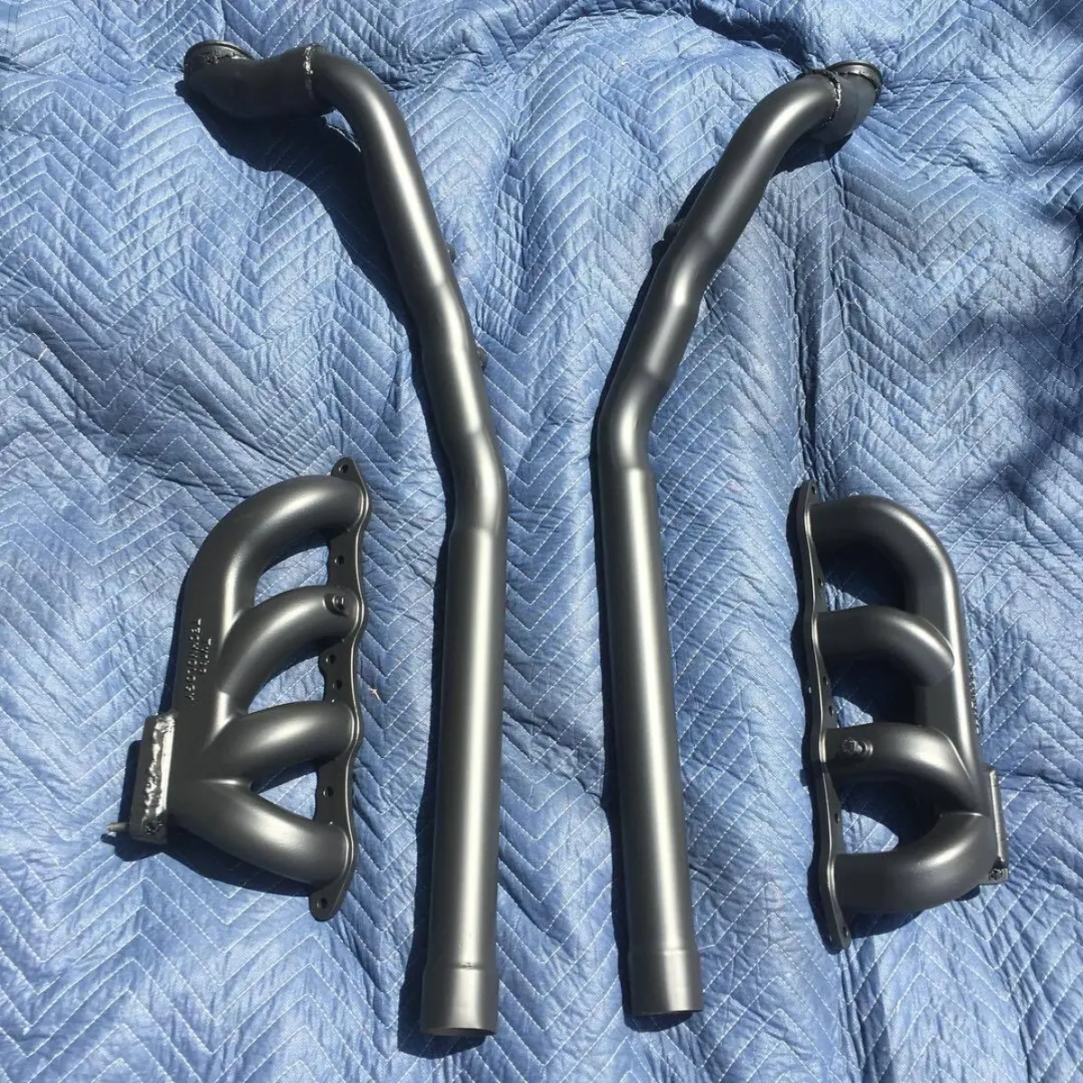 Glacier Black Cerakote for a Corvette turbo kit