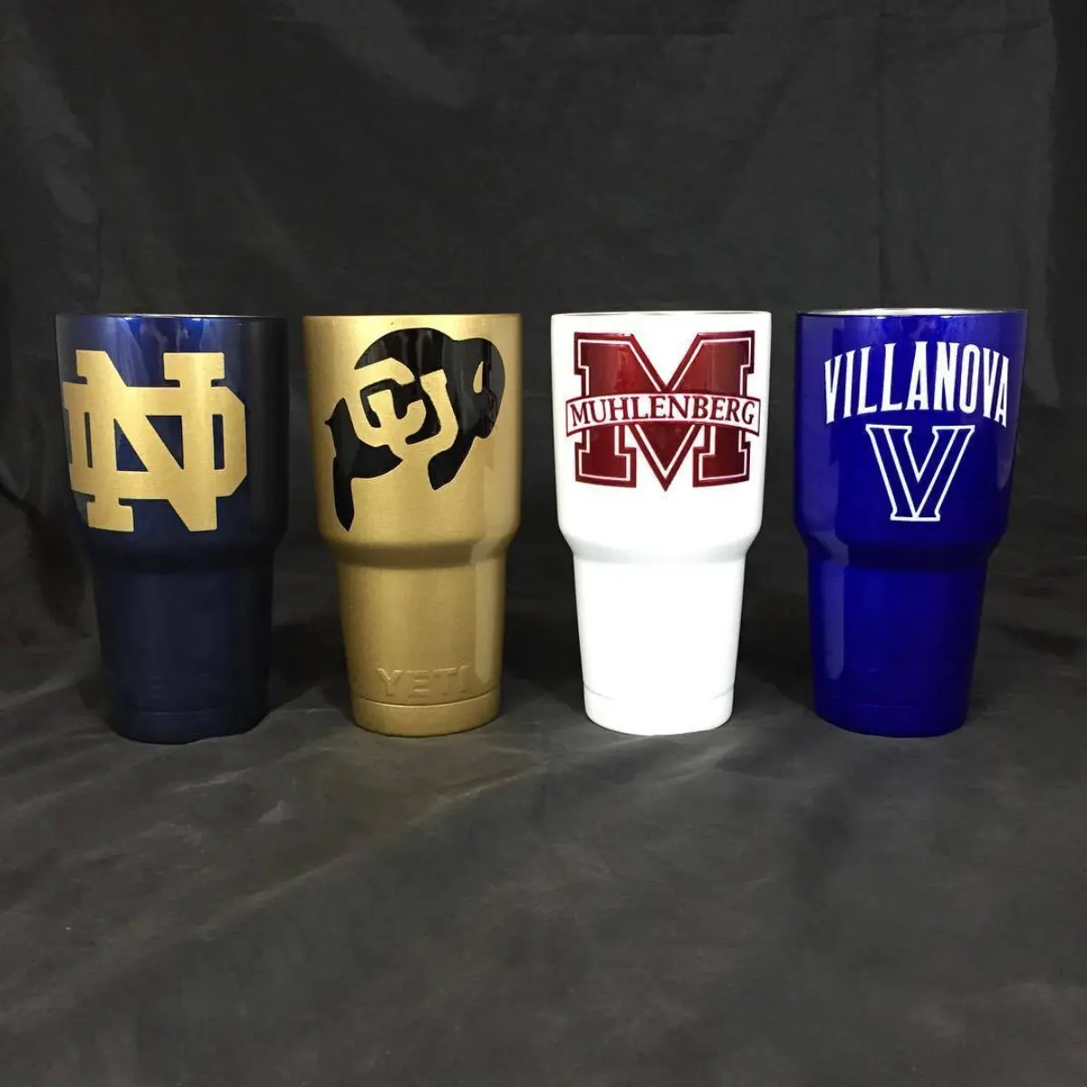 30oz Yeti tumblers with college logos - all in powder coat