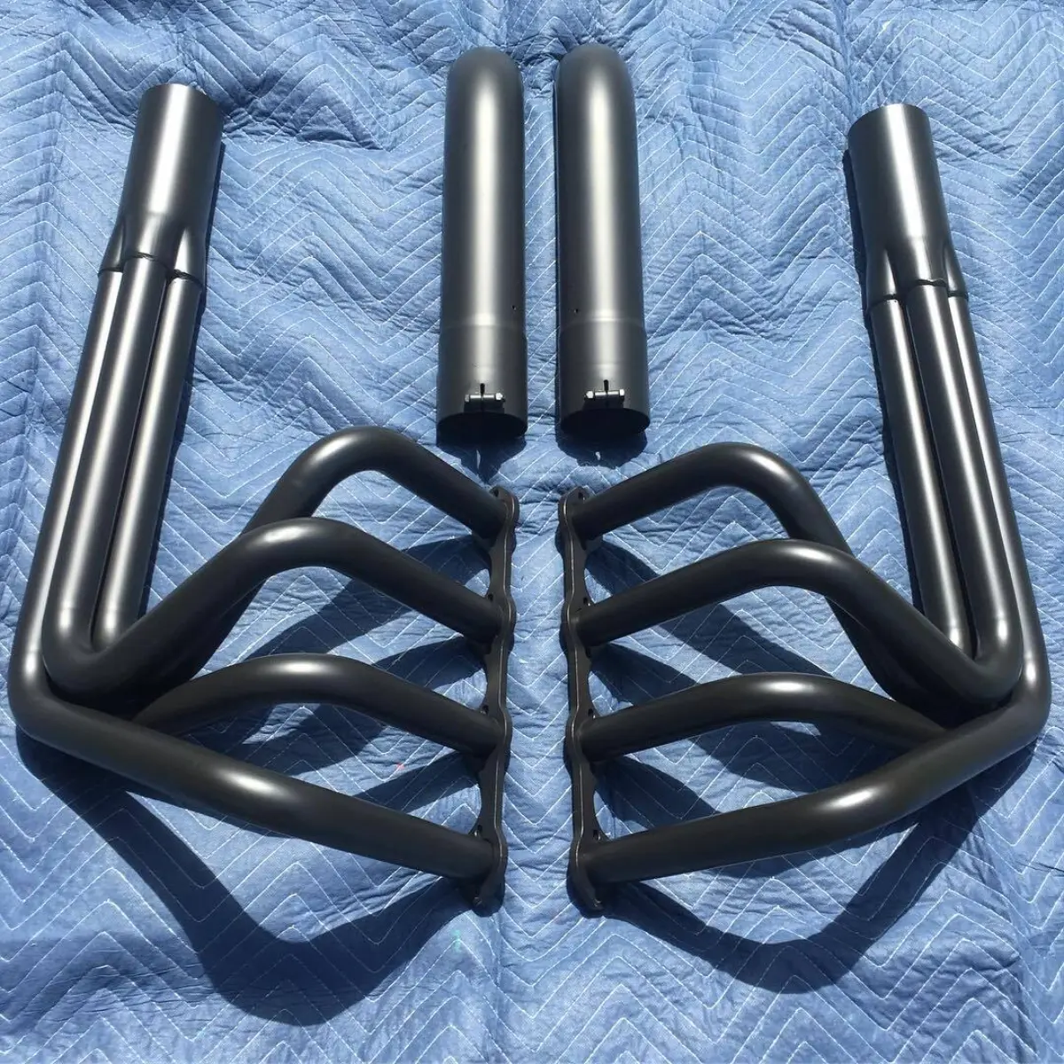 Glacier Black Cerakote on a pair of t-bucket headers