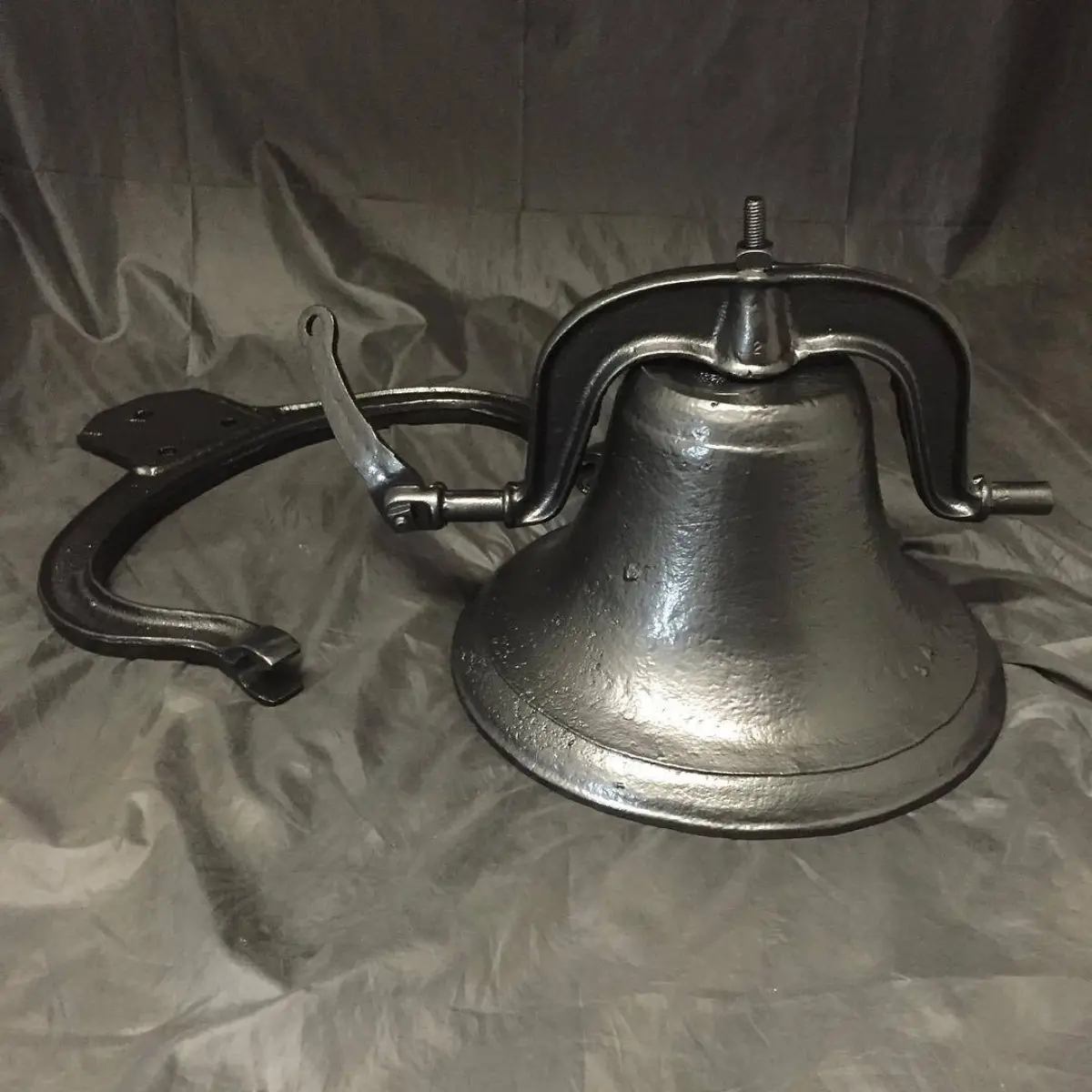 Cast iron bell in Matte Black