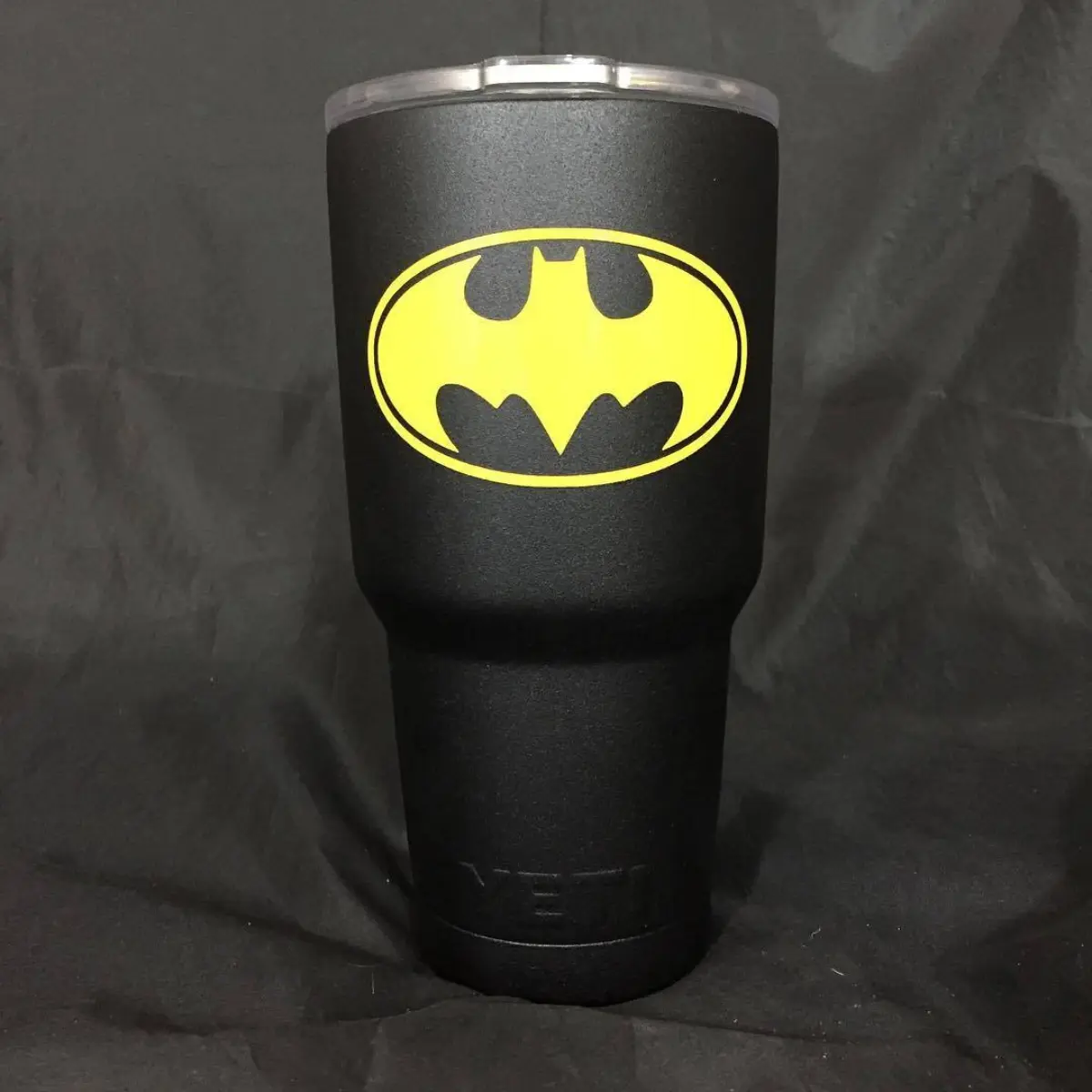 Batman Yeti! Get yours powder coated starting at $30, $50-75 with stencils. We sell the cups too!