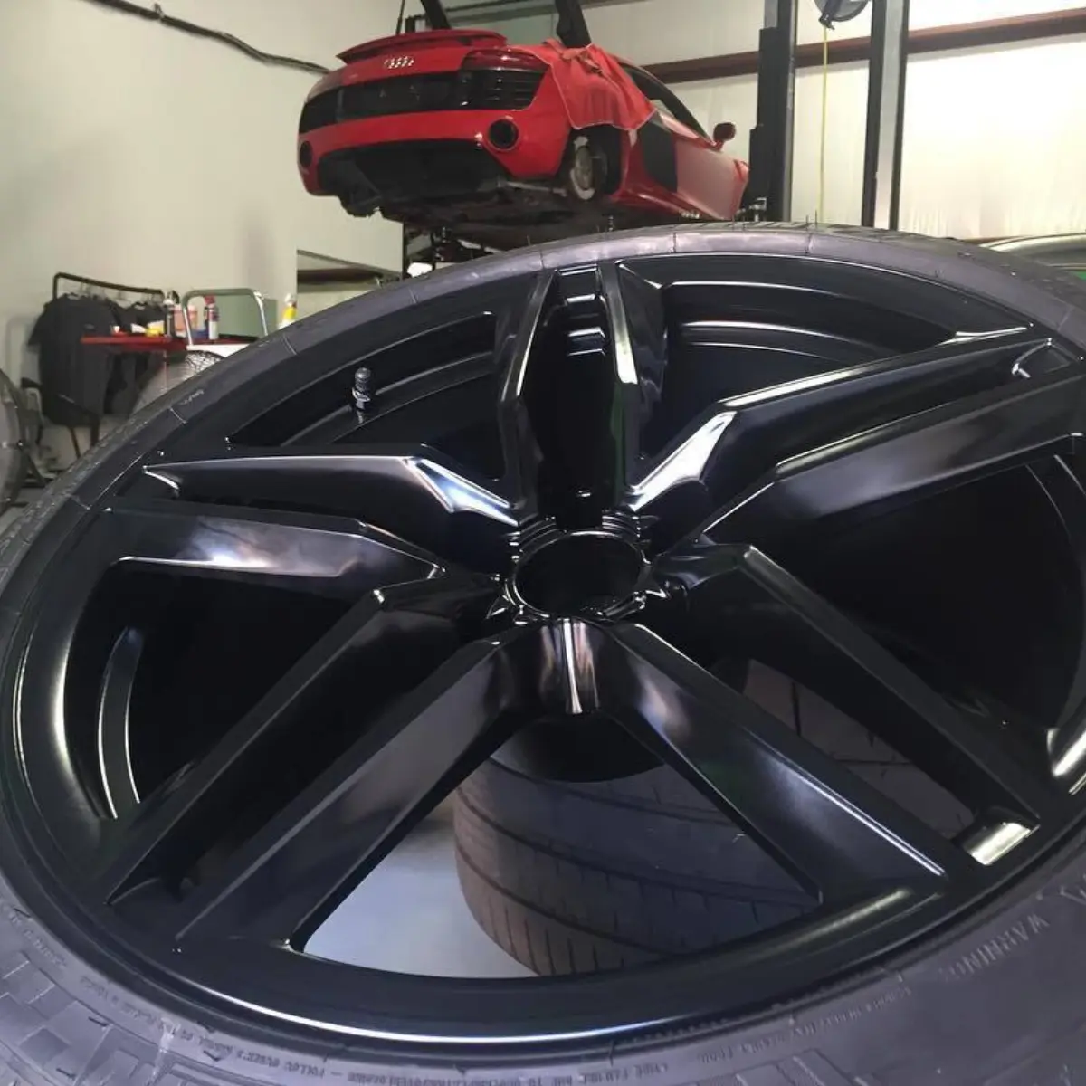 Pac-Car Black Semi-Gloss going on a Audi R8