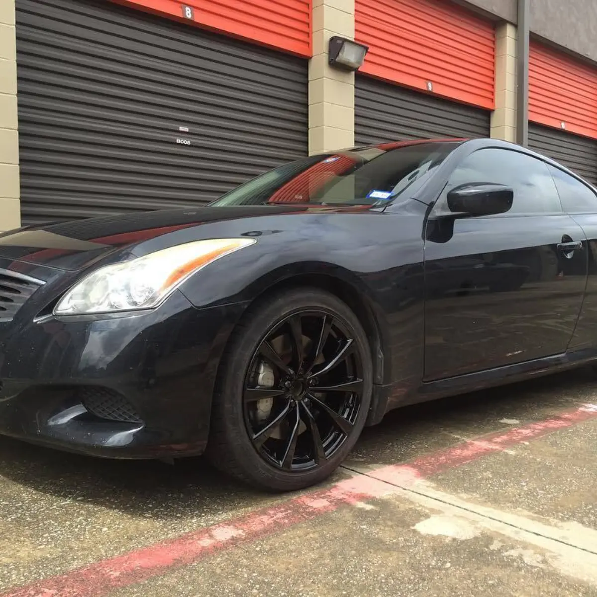 Infiniti G37S with Wet Black rims