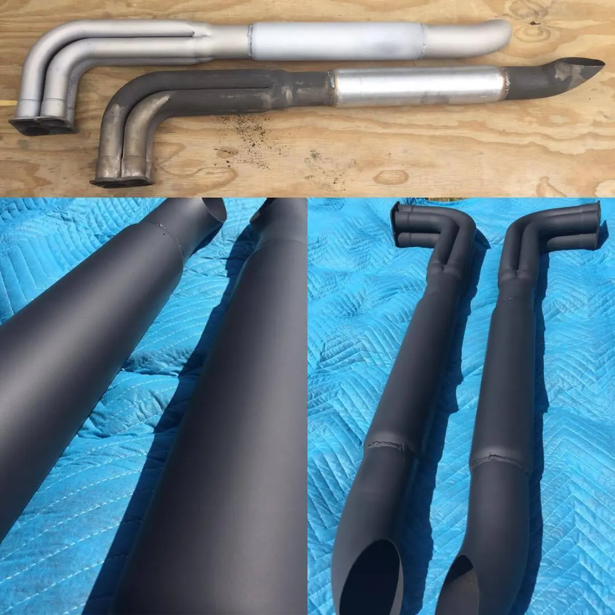 Cobra Headers in High Temp Jet Black Cerakote