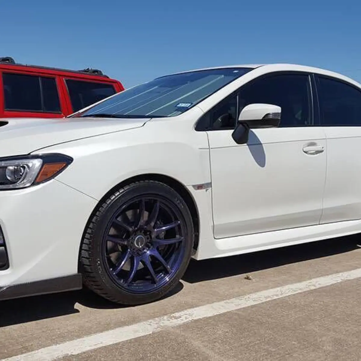 Subaru STI in Chameleon Violet @devinmcclelland