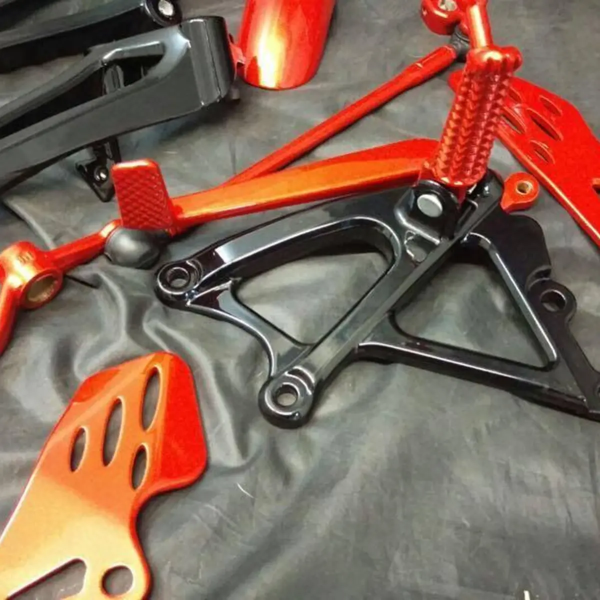 Illusion Red and Gloss Black Rear-sets