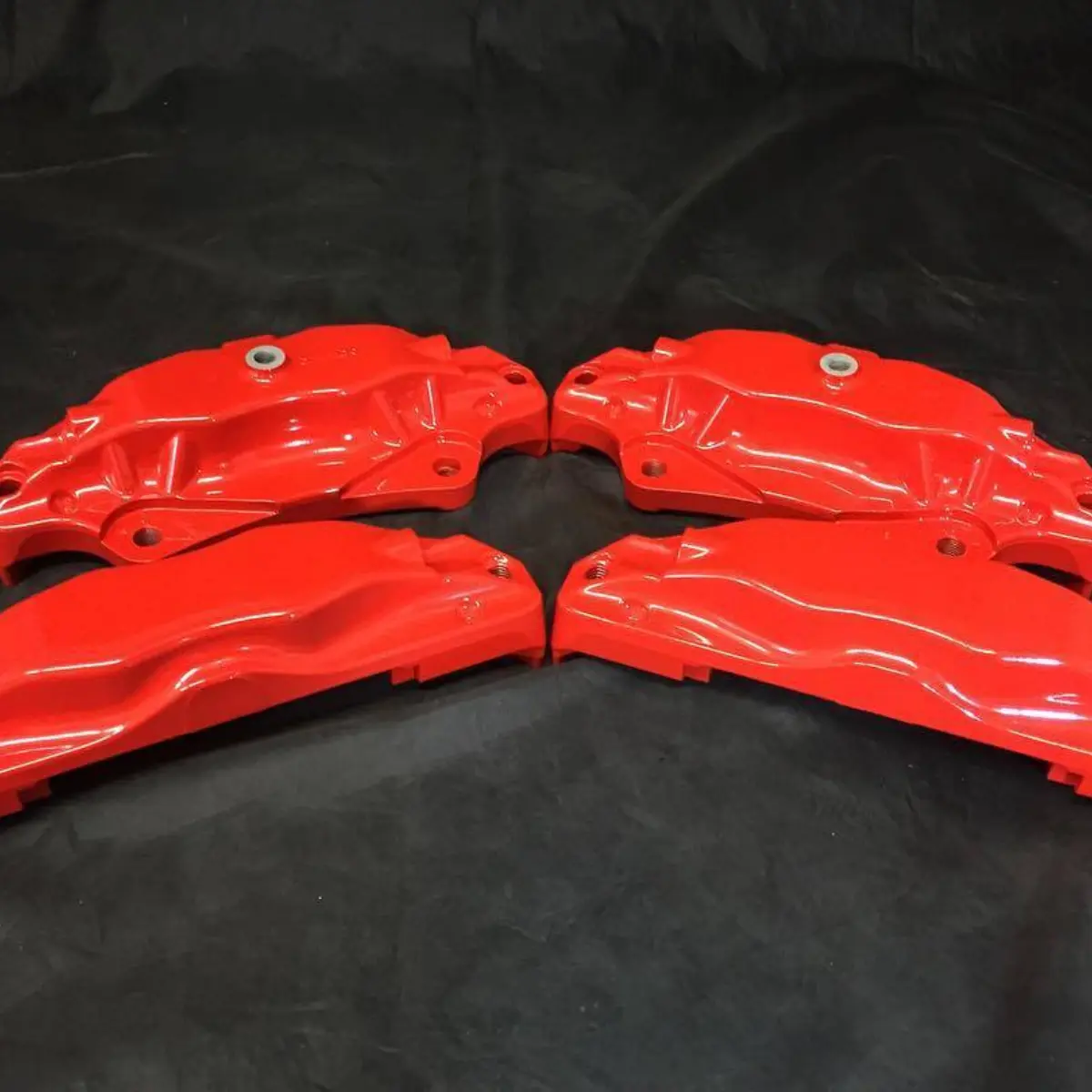 Brembo brake calipers in RAL-3020 for @visionautoworks