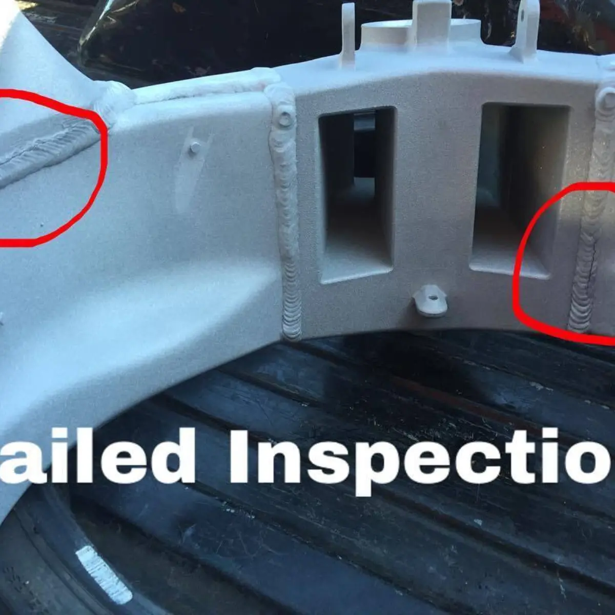 We do our best to protect our customers. This motorcycle frame is headed to our welder to repair a few stress fractures