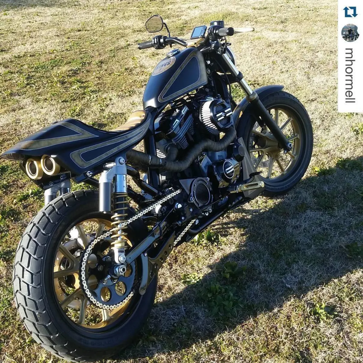 Custom sportster 883. Harley Davidson of Dallas in Allen had us powder coat this bad bike a two tone black and gold! Turned out awesome. More pictures to come!
@mhormell with @repostapp.
・・・
