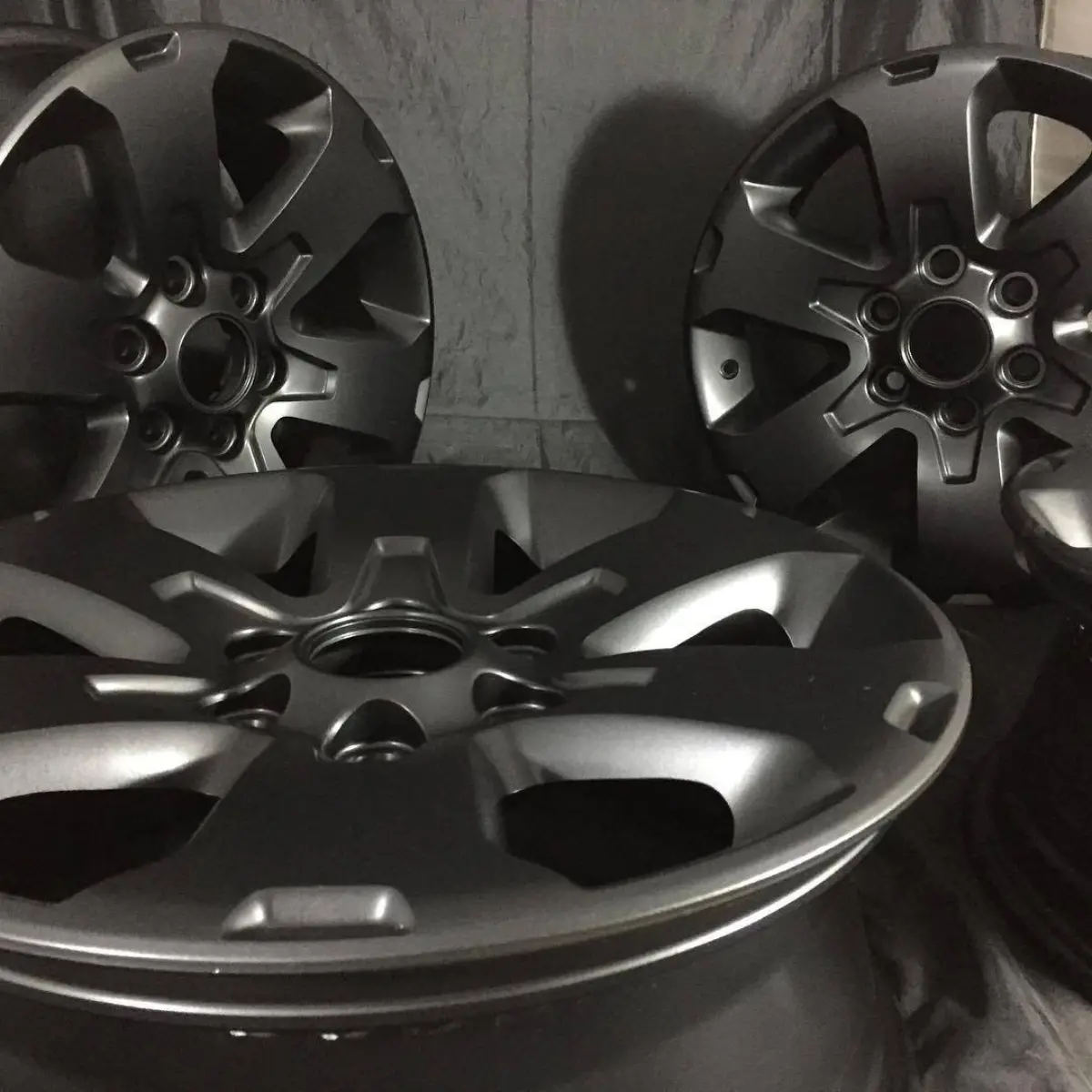 Matte black on some F-150 rims!