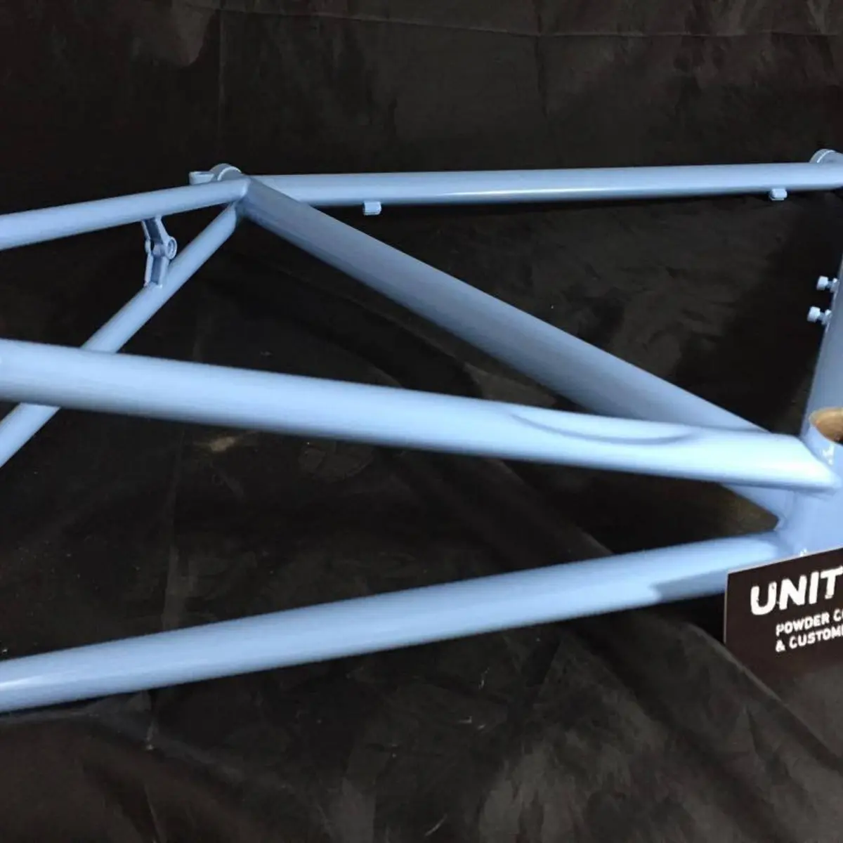 Bicycle frame in troll blue
