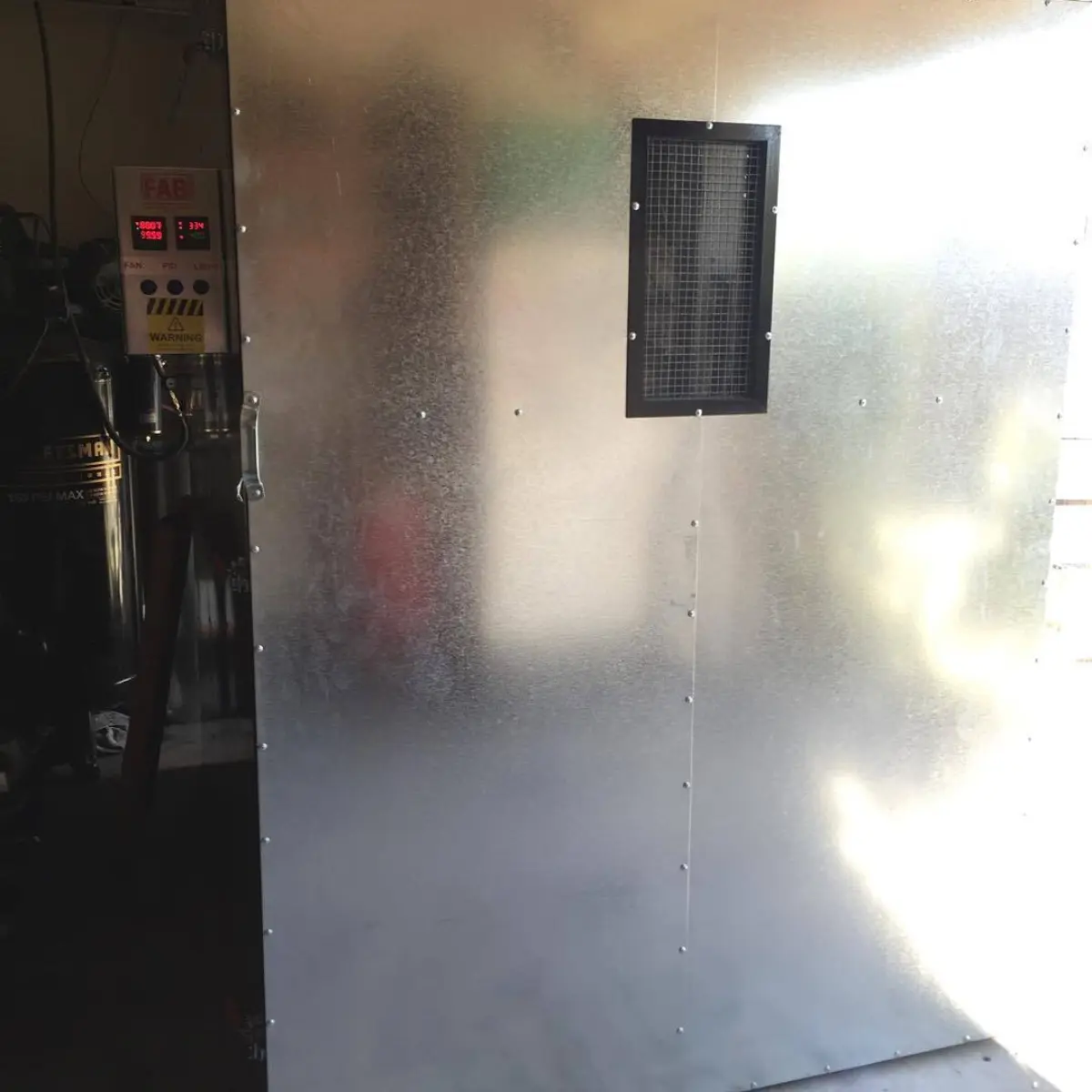 New oven wired up and ready to go! 4x6x6ft!