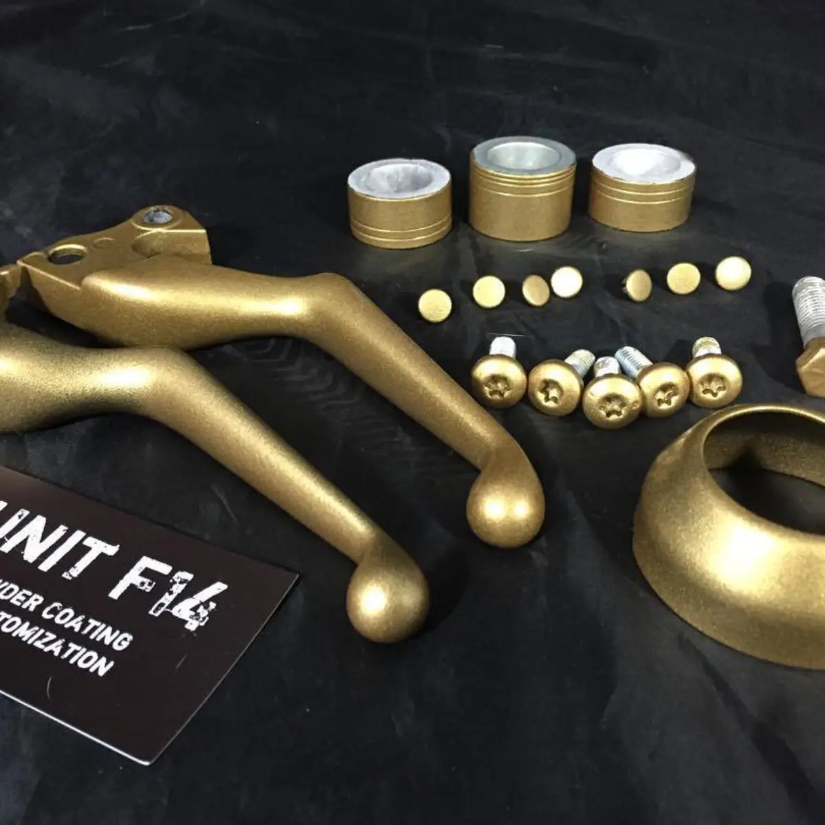 A few more pieces in gold for Harley Davidson's show bike!