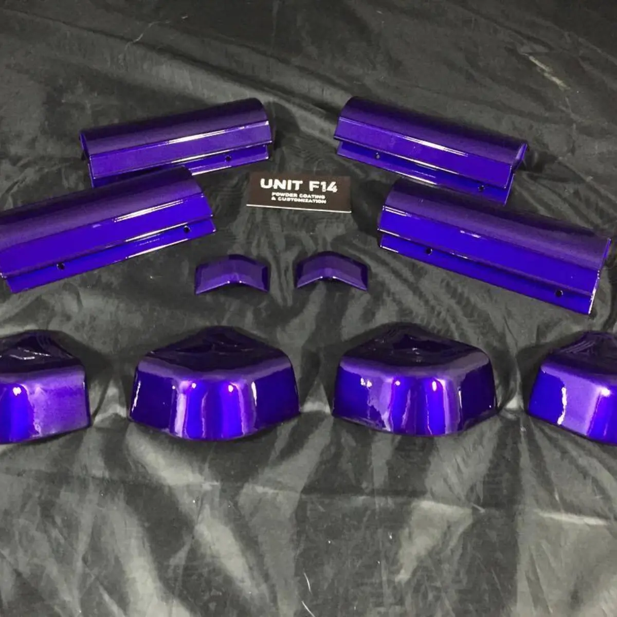 Some trim pieces for a pool table in illusion purple!