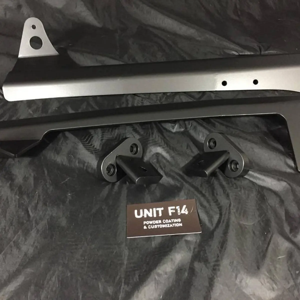 Light rail for a jeep in matte black