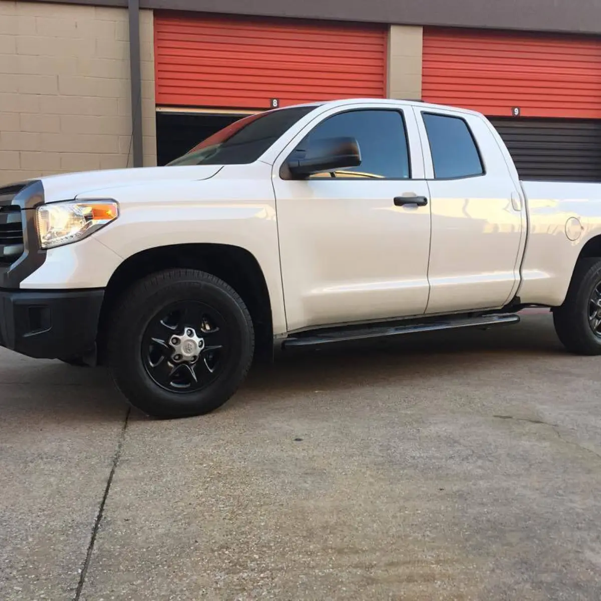 Semigloss on a set of 2016 Toyota Tundra with less than 1500 miles