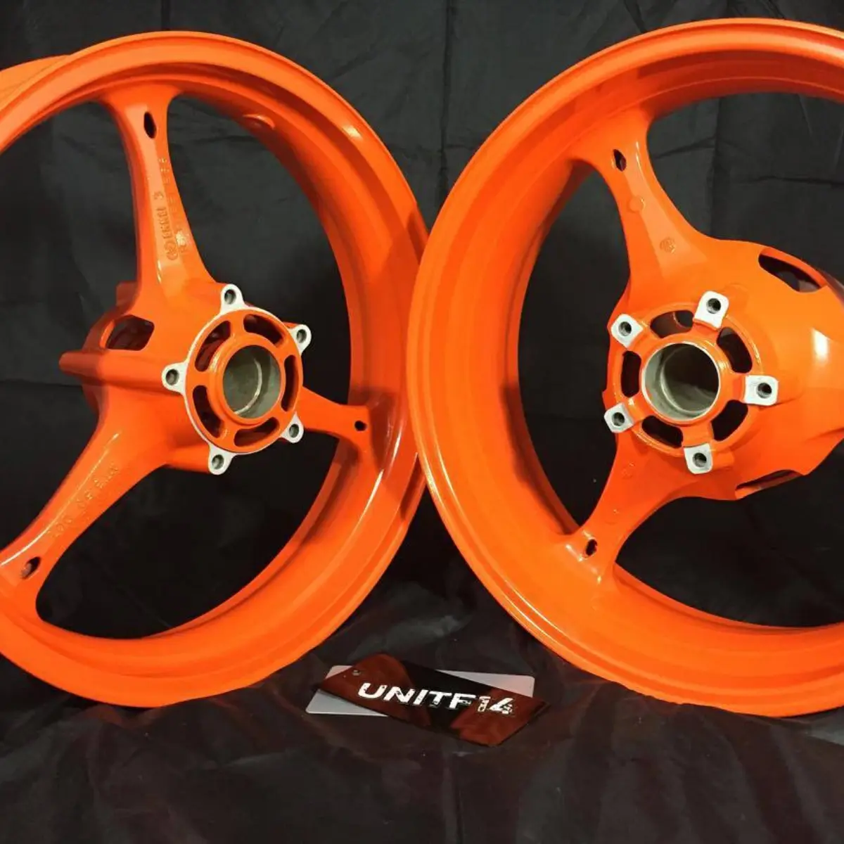 Powder Coat on this set of GSX-R wheels!