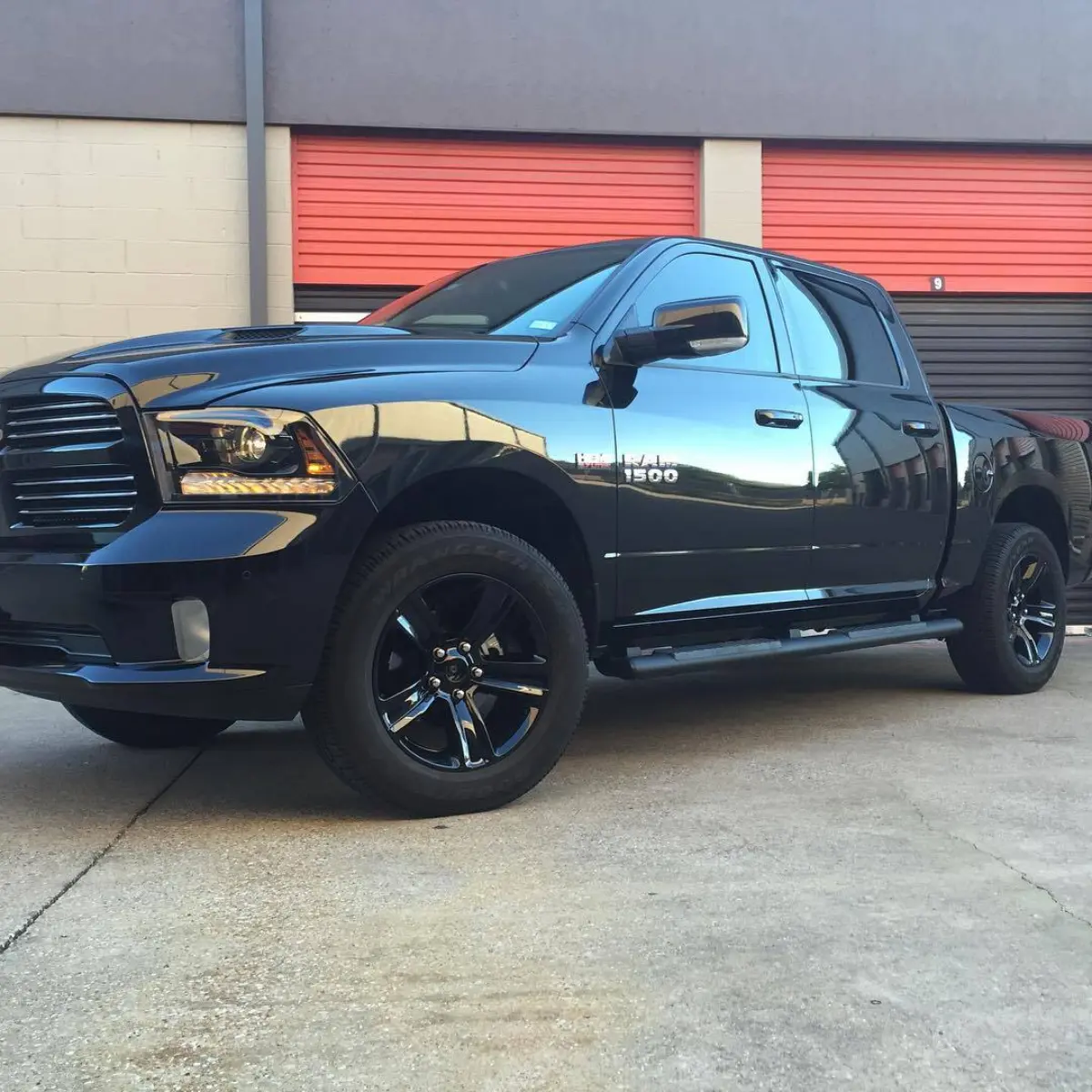 2015 Dodge Ram 1500 wheels powder coated wet black