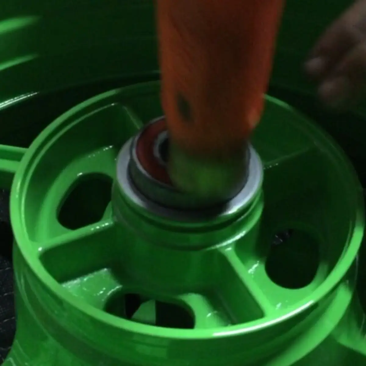 Powder coated part from Unit F14, November 2015