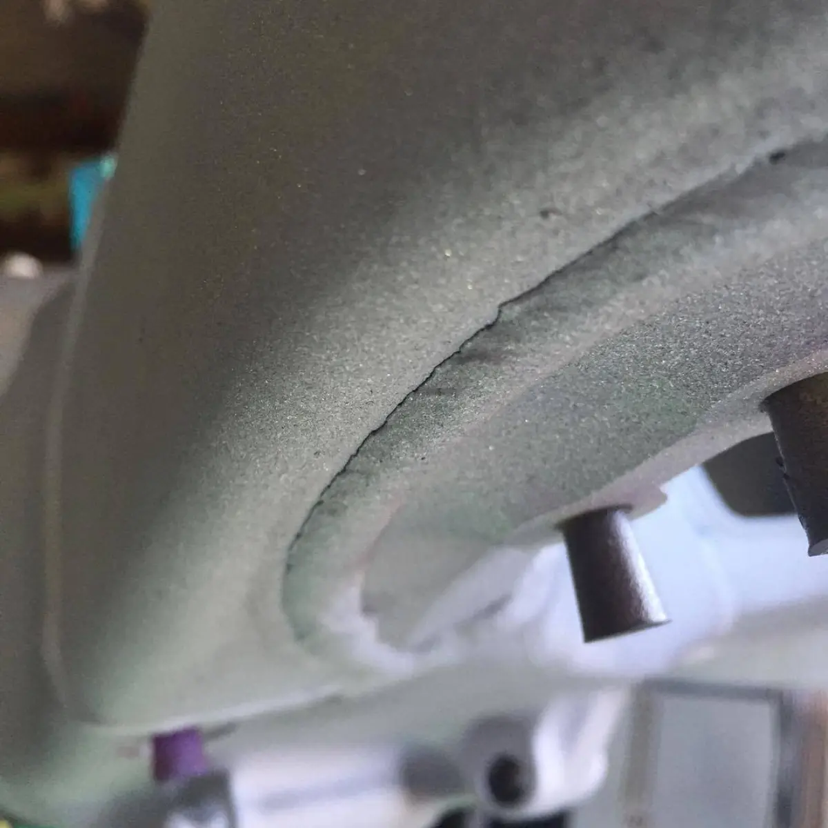 Well we thought we would be powder coating this today but an inspection revealed a few in the . Doing it right and having this and . Some things you can't see until your down to bare metal. and more