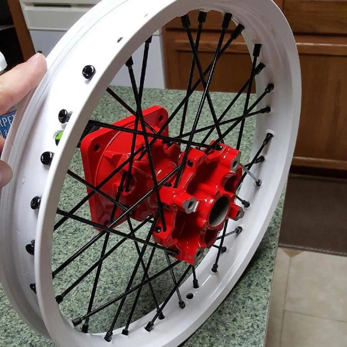 Powder coated part from Unit F14, October 2015