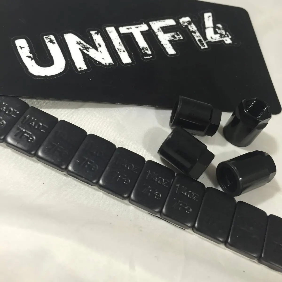 Matching tpms bolts and wheel weights for our
