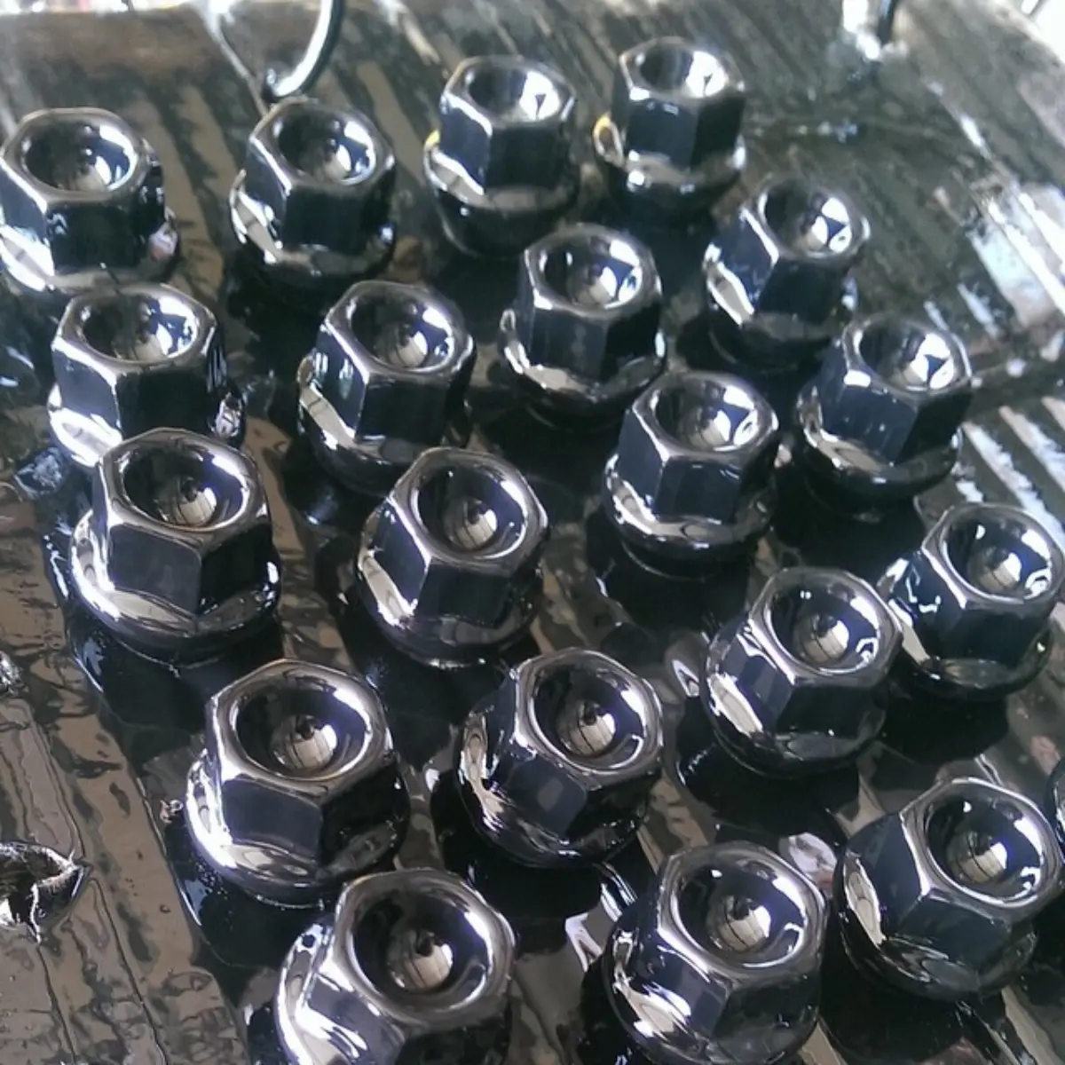 Powder coated part from Unit F14, May 2015