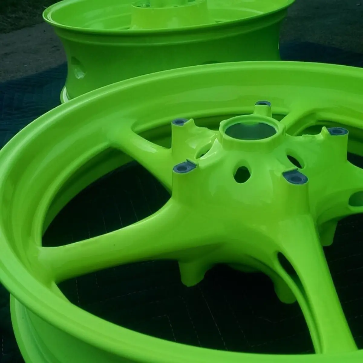 Powder coated part from Unit F14, May 2015