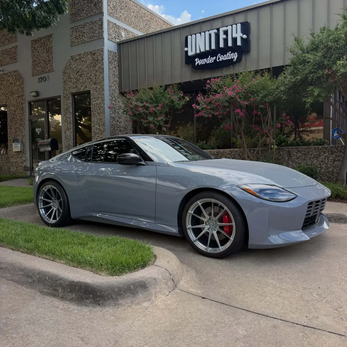 Nissan Z Wheels powder coated Super Chrome Plus