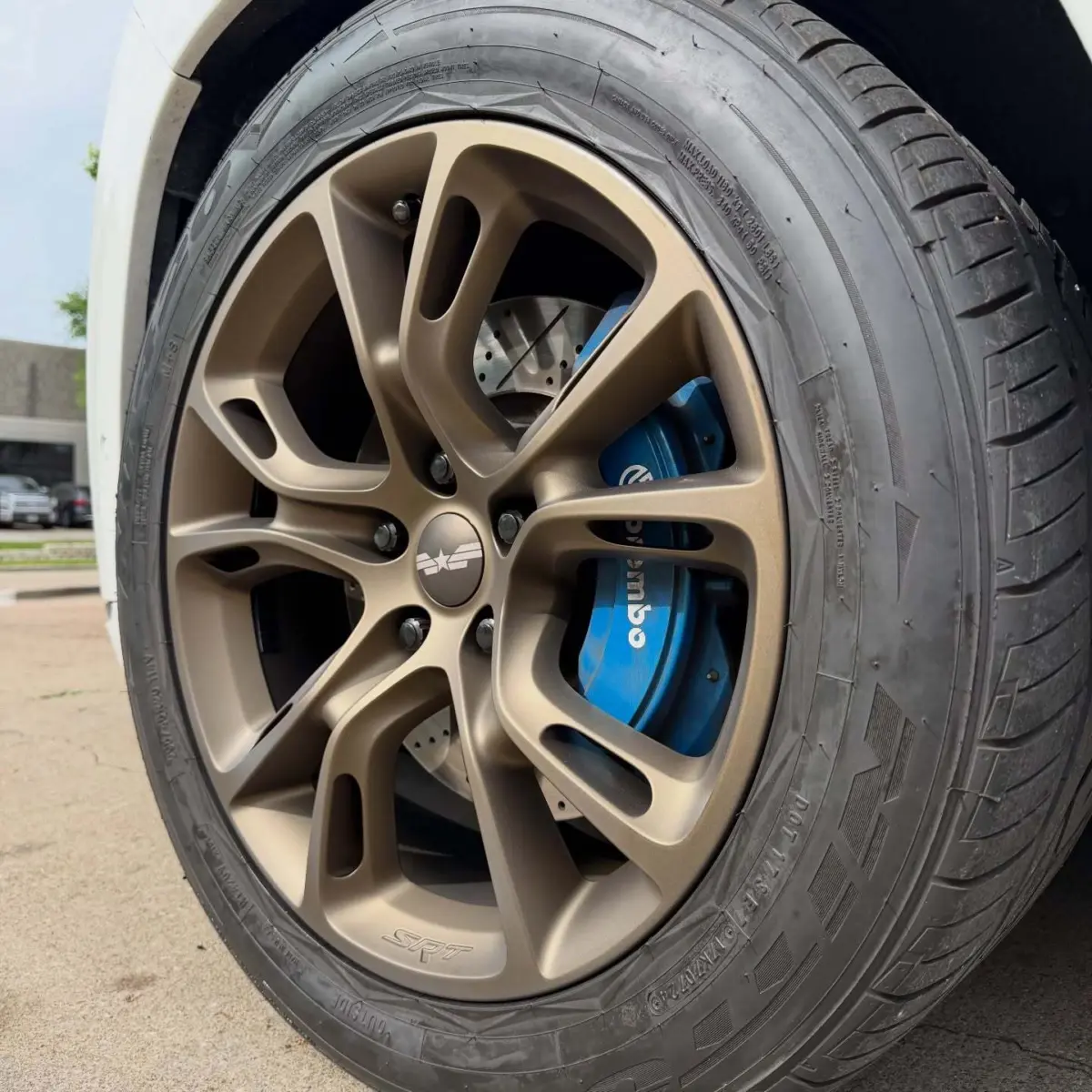 Jeep SRT wheels refinished in Bronze Chrome with Casper Clear