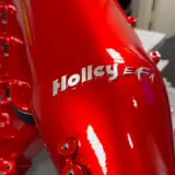 Holley hi-ram intake powder coated in Illusion Wild Copper