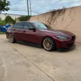 BMW wheels powder coated Sterling Gold II with High Gloss Clear