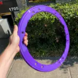 Beadlocks and tow-hooks refinished in Crimson Purple with High Gloss Clear