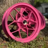 Honda Grom wheels refinished in Cherry Blossom Pink for @mechakittyy