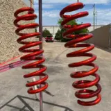 Ford Raptor springs refinished in Tropic Orange