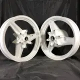 Honda Hurricane wheels restored in RAL-9016 with Clear