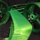 Illusion Green Ice powder coat swatch