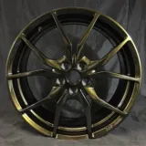 Illusion Black Gold powder coat swatch