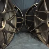 Satin Bronze powder coat swatch