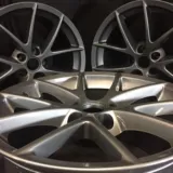 Black Chrome powder coat swatch