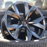 Semigloss Black powder coat swatch