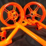 High Gloss powder coat swatch